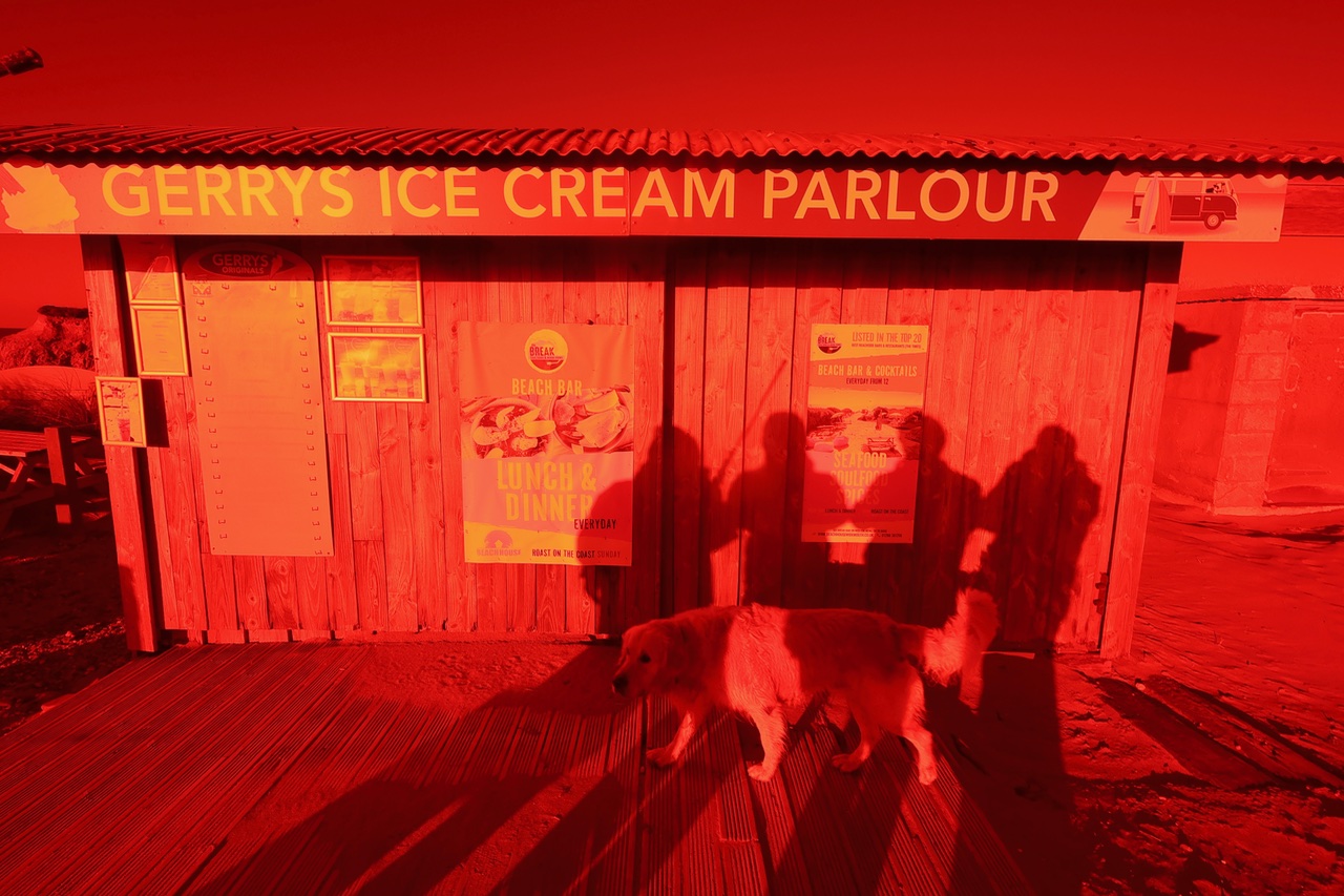 Red Ice Cream. When its too hot for ice cream....