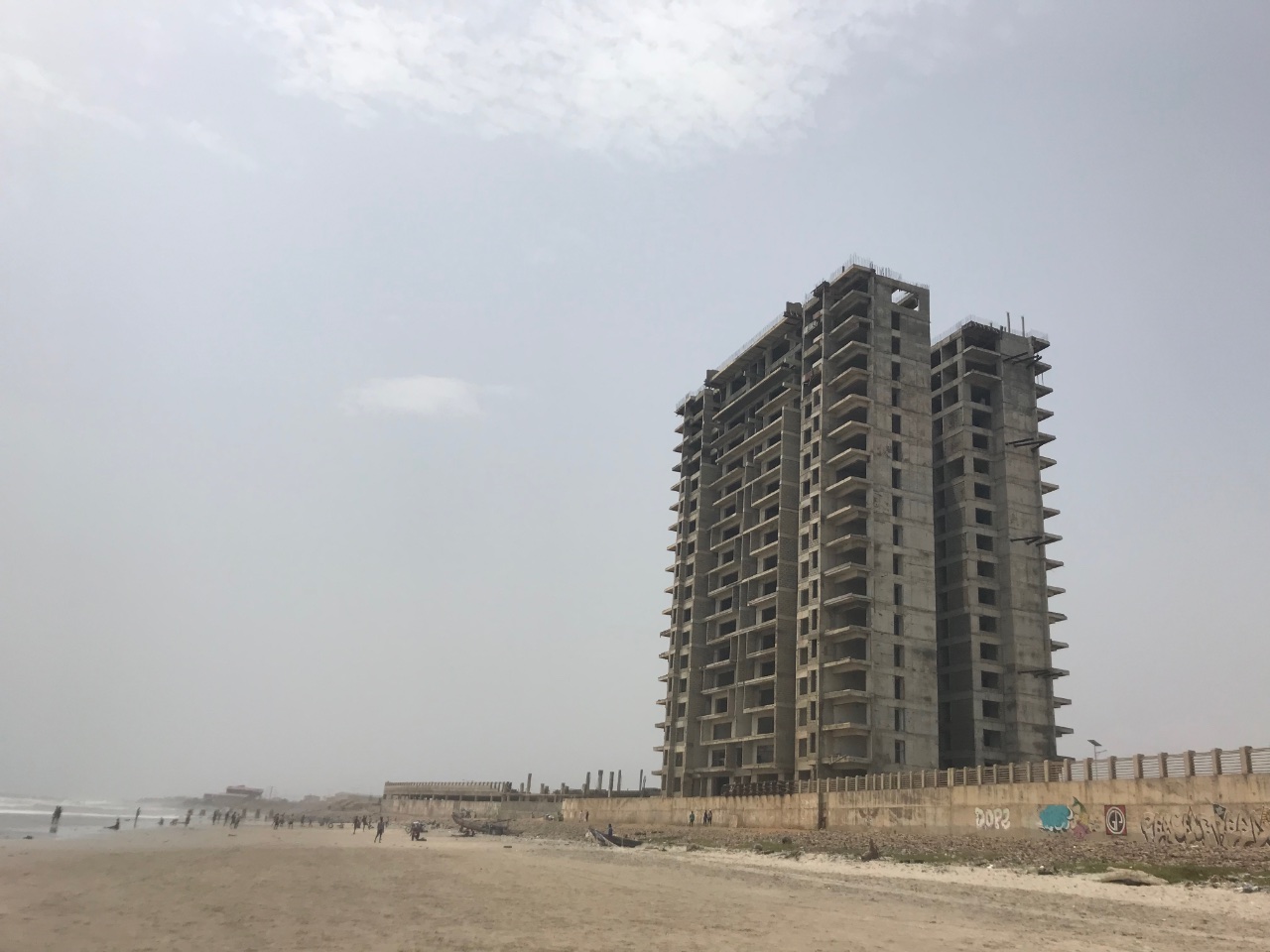 Unfinished Building. 